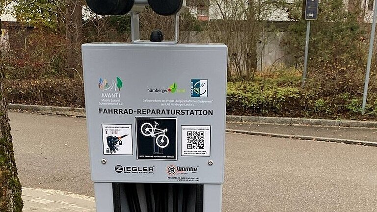 LEADER-Projekt Unterstützung Bürgerengagement: Fahrradservicestation in Schwarzenbruck